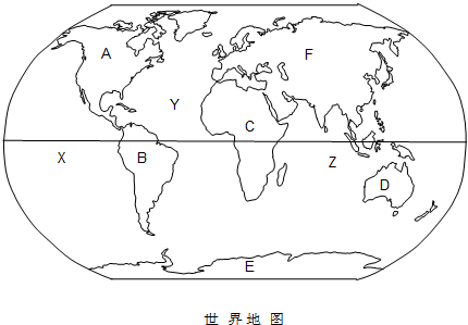 读世界地图回答问题:(1)写出大洲和大洋的名称:a.