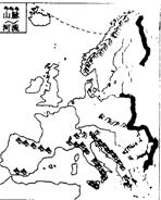 201461石林县模拟读欧洲示意图下列关于欧洲河流的特点与形成原因的